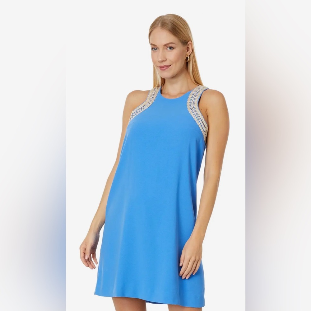 Lilly Pulitzer Blue Tang Dress Size 16 NWT